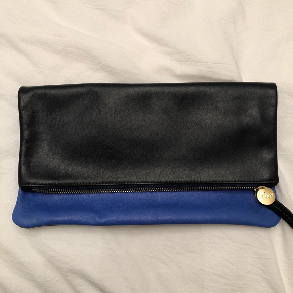 Clare V. Fold over clutch bag